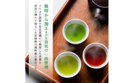 「六車農園」お茶Ｌセット 【 お茶 ３種 深蒸し 煎茶 ほうじ茶 かぶせ茶 お湯出し 水出しお茶 九州産お茶 宮崎県産お茶 川南町産 ティーバック 】