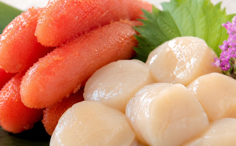 ほたて500g・明太子500g F-16027