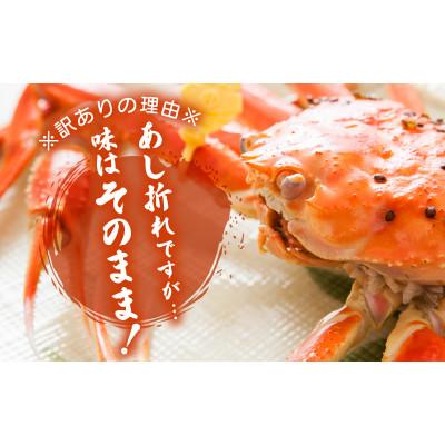 ふるさと納税 越前町 【訳あり】足折れ 越前がに 大きめサイズ × 1杯(800〜900g)【11月発送分】 |  | 02