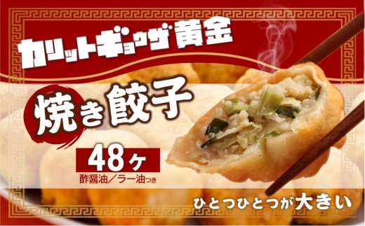 
                  カリットギョウザ 焼き餃子 冷凍48個　ジューシー 大きい 餃子 冷凍焼餃子 焼餃子
                