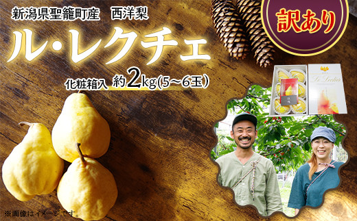
                  【訳あり】西洋梨ルレクチェ約2kg（5～6玉）
                