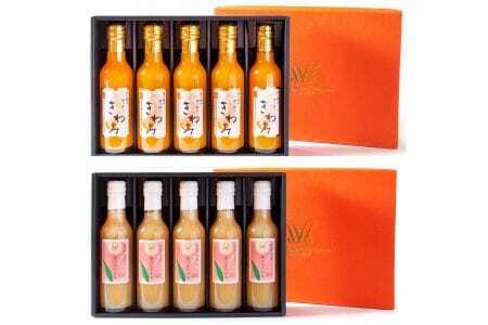 M284　きわみみかんジュースとあら川の桃ドリンク　２００ｍｌ×各５本