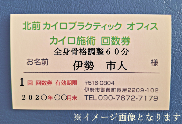 1606　全身　骨格調整　60分　施術　利用券　1枚　ふるさと納税　チケット　伊勢志摩　北前　カイロプラクティック　オフィス　肩こり　腰痛　頭痛　姿勢　お悩み　症状　根本　改善　三重県　伊勢市　御薗