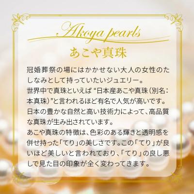 ふるさと納税 大分市 あこや本真珠チョーカーネックレス&ピアス 真珠7.5〜8mm 全長約44cm_R14100-P |  | 02