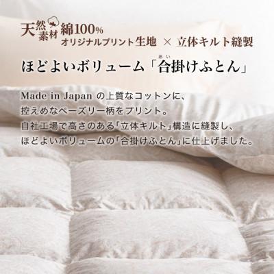 ふるさと納税 花巻市 羽毛布団 合掛け シングル [パルミー] 綿100%×ハンガリーホワイトグース ダウン93% |  | 01