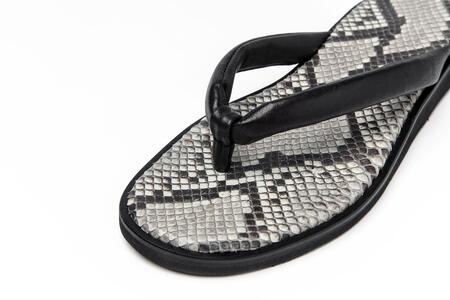 TUっKAKE Python（パイソン）　ユニセックス ファッション 靴 シューズ 栃木レザー つっかけ BN003 M（25.5〜26.0cm）