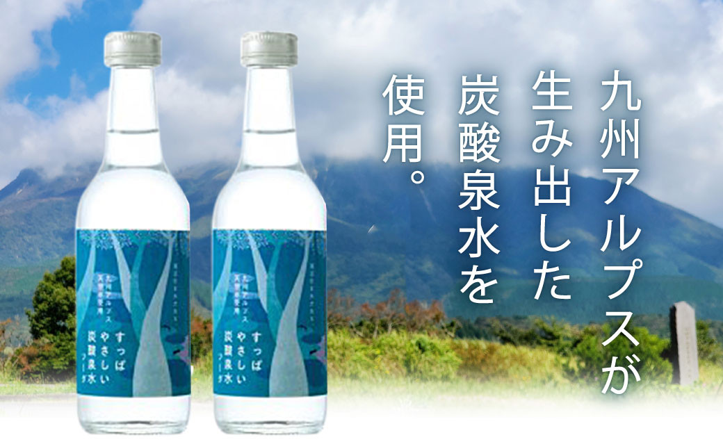 九州アルプス天然 すっぱやさしい『炭酸水ソーダ』245ml 24本