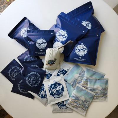 ふるさと納税 倶知安町 【北海道 珈琲豆】ブレンド珈琲豆200g×3種 季節の珈琲豆100g×2種 & 珈琲バッグ3種×5個 | 