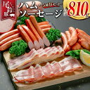 【ふるさと納税】【PREMIUM PORK】 尾鈴豚 ハム ソーセージ 詰め合わせ 合計810g 5種 Bセット 宮崎県産