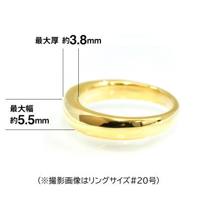 ふるさと納税 南アルプス市 18金製(K18) 甲丸リングCタイプ 15号 |  | 01
