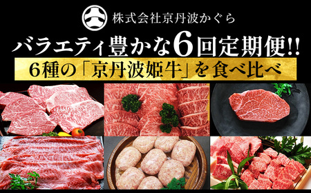 【6回定期便】牛肉 京丹波姫牛 お楽しみセット【計2.71kg】 牛肉