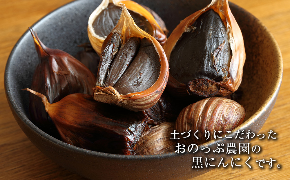 手塩にかけた天塩産! おのっぷ農園黒ニンニク　50g×5パック