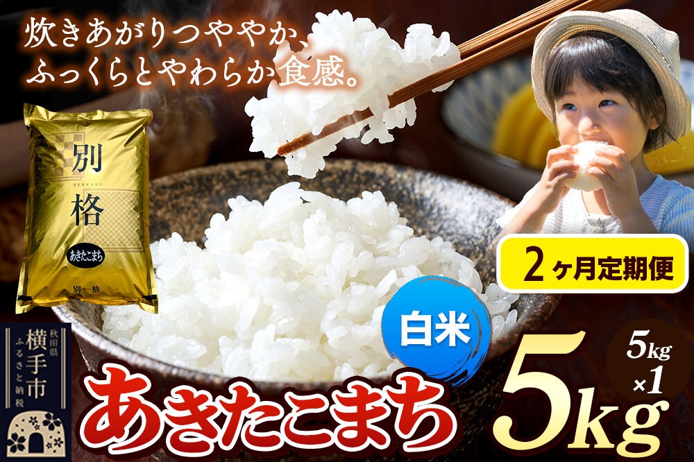 
            《令和7年産》《定期便2ヶ月》 米 あきたこまち 5kg 【白米】 秋田県産
          