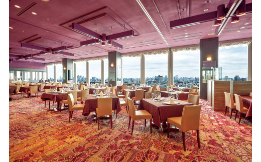 オークラレストランスカイキャロット お食事クーポン券（ふるさとチケット）3,000円分 [三軒茶屋駅徒歩3分] チケット 利用券 お食事券 レストラン ギフト プレゼント 贈り物 ご褒美 ランチ ディナー 駅チカ