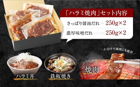 新【名店の味】こだわりのタレ漬け牛ハラミ焼肉1000g（上ハラミ）（250×4パック）