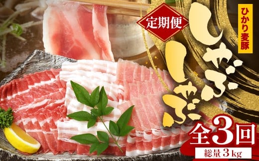 
            《先行受付～2026年1月中旬より順次発送～》【 定期便 全3回 】 鹿児島県産 ひかり麦豚 しゃぶしゃぶ 食べ比べセット ≪合計約3kg≫ （200g×15パック） トレーなし 冷凍 HM-14 | 肉 お肉 にく 豚肉 ロース 肩ロース バラ肉 スライス 冷凍 真空冷凍 産地直送 新鮮 小分け 甘み 産地直送 鹿児島県 南大隅町 ひかり麦豚直売所
          