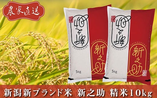J8-7S101A新潟県長岡産　新之助　10kg（5kg×2袋）
