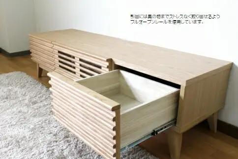 【開梱・設置】アゼル 175cm テレビボード（ナチュラル）　AX015