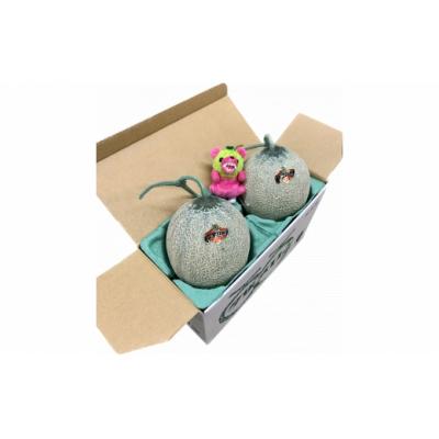 ふるさと納税 夕張市 【先行予約受付中】メロン熊くたくたストラップピンクと夕張メロン優2玉(小玉)W42