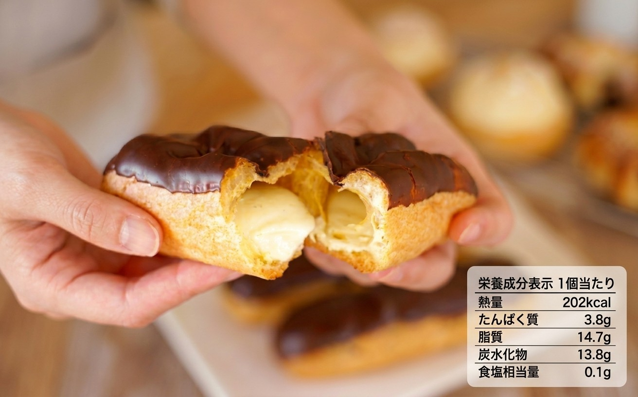 北海道 贅沢エクレア 8個 北海道産生クリーム 乳脂肪分47% カスタード ベルギー製法 チョコレート 冷凍 個包装 コクボ 大地の歓 スイーツ デザート 洋菓子 お菓子 おやつ 自宅用 ご褒美 お取