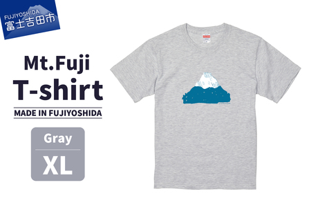 Mt.Fuji T-shirt《MADE IN FUJIYOSHIDA》Gray XLサイズ