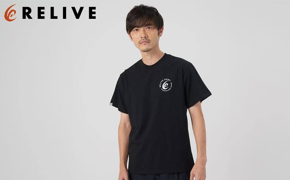 
            【数量限定】リライブシャツプレミアム/コットン/ロゴ有/ブラック（S~LLサイズより選択可）【ファッション 服 Tシャツ カットソー 衣料 トップス 人気 女 男 スポーツ ゴルフ ウェア アウトドア 仙台市 リラックス カジュアル シンプル トレンド 春 夏 秋 冬 メンズ レディース ユニセックス】
          