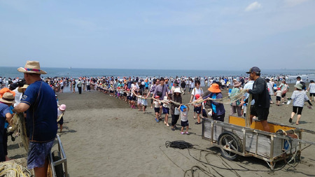 地引き網体験＋BBQ 団体プラン (30人～) 【地引網 バーベキュー 江の島 江ノ島】