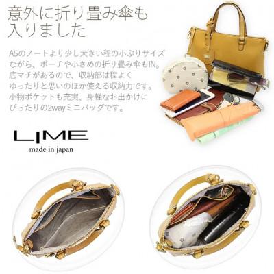 ふるさと納税 高松市 LIME(ライム)シルキーレザー 2wayミニバッグ [L-1936]　color:キャメル |  | 01