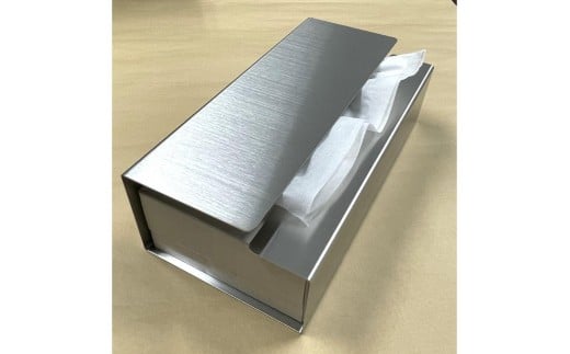 ステンレスティッシュケース　K ｜インテリア BOX ティッシュ リビング ダイニング スタイリッシュ 日用品 雑貨