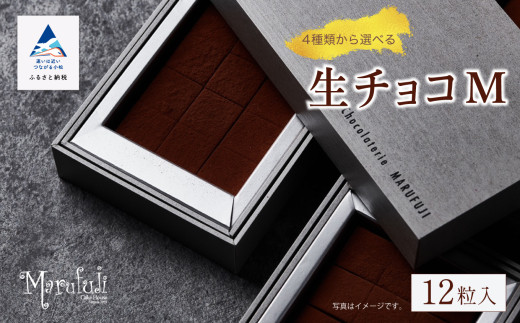 チョコレート スイーツ お菓子 「お好きなお味を1つ選べる」生チョコ《M》12粒 x 1箱／ミルク  ギフト プレゼント