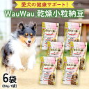 【ふるさと納税】wauwau 乾燥小粒納豆 犬用おやつ 愛犬おやつ ふりかけ 犬用ペットフード 国産 茨城県産 納豆