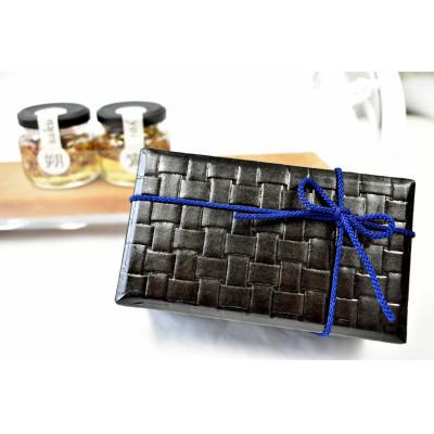 ふるさと納税 すさみ町 【La noix au 峠〜朔と桂 】小瓶2本/柿渋塗網代箱(紀州塗)入 |  | 03