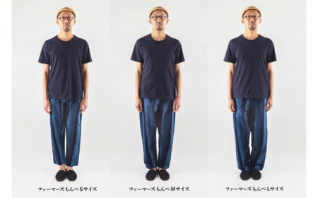Farmers’ MONPE 古典縞 唐桟縞＜Mサイズ＞　034-018-4-M