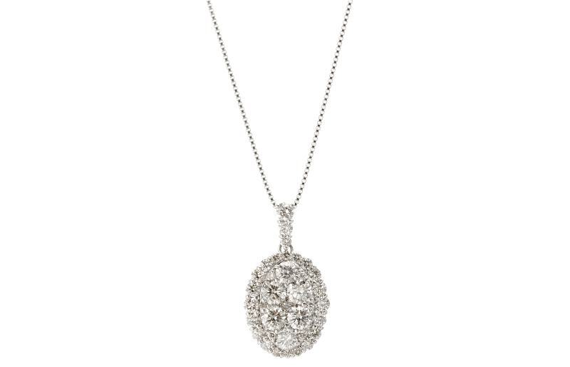 アルカンシェル プラチナダイヤペンダント（計 1.0ct）【鑑別書付き ジュエリー プレゼント ギフト ファッション アクセサリー 贈り物 贈答 お祝い 記念日】 J004-1_イメージ2
