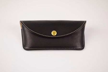 【minca】栃木レザーのメガネケース 本革 /Glasses case 01/ブラック　525【ファッション 人気 おすすめ 】