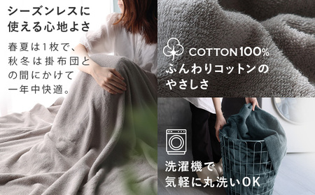 （今治タオルブランド認定） 日本製 今治タオル ＜HOTEL'S ホテルズ＞ タオルケット （シルバーグレイ） ヒオリエ [I003840KT1SGY]