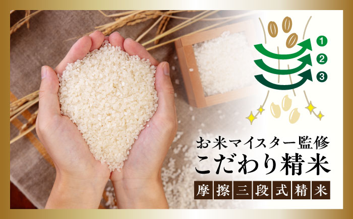 【全3回定期便】【こだわり精米】令和5年 糸島産 夢つくし 5kg 糸島市 / RCF 米 お米マイスター [AVM003]