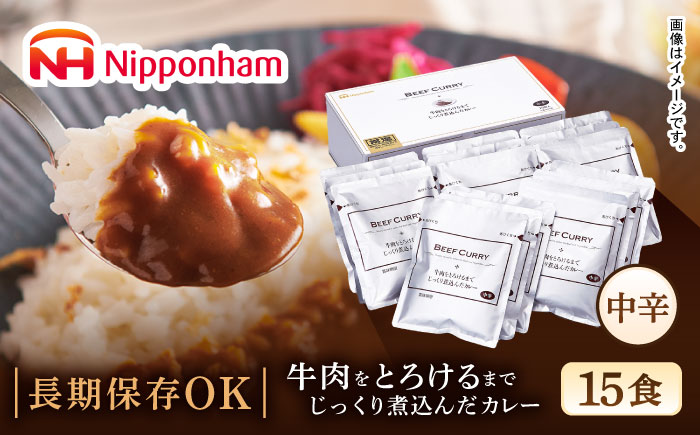 牛肉をとろけるまでじっくり煮込んだカレー 15食 / 日本ハム [AHAL025]