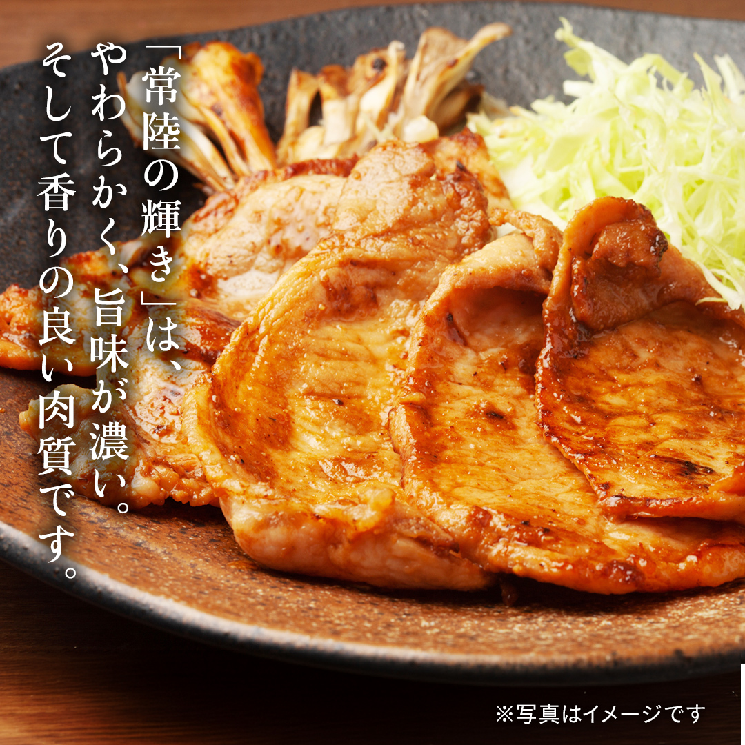 【 3カ月 定期便 】茨城県 銘柄豚 「 常陸の輝き 」豚ロース 味噌漬け 6枚入 （ 100g × 6枚 ）豚肉 ブランド豚 茨城県 銘柄豚 味噌 冷凍 人気 定期便 生活 定期 応援 3回 3ヶ月
