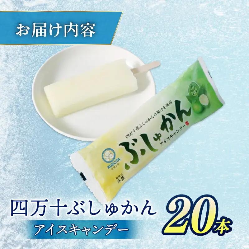 【アイス】四万十ぶしゅかん アイスキャンデー 80ml 20本