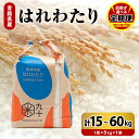 【ふるさと納税】定期便 米 はれわたり 令和6年産 【 回数が選べる : 3回 15kg / 6回 30kg / 9回 45kg / 12回 60kg 】 青森県産 精米 白米 こめ コメ ごはん ライス ブランド米 贈答 ギフト 贈り物 国産 青森県 五所川原市 PEBORA