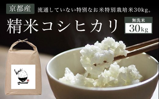 
【無洗米】30kg 京都産 精米 コシヒカリ 流通していない 特別なお米 特別栽培米 30kg ふるさと納税 特別栽培米 無洗米 コシヒカリ 米 精米 30kg 京都府 福知山市
