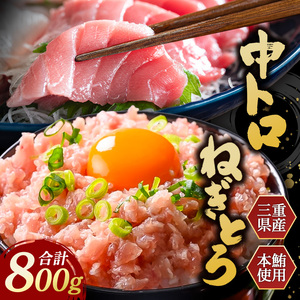 まぐろ三昧セット〈本鮪の中トロ200g×2・ネギトロ100g×4袋〉〈おすすめ返礼品〉【C47】