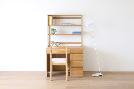 【開梱設置】高野木工 アスター オーダー突板天板 (幅90cm 奥行き60cm) + 60デスク + 30チェスト + 90ラック 天板のみ受注生産 ※チェア別売 オーク【10年保証】