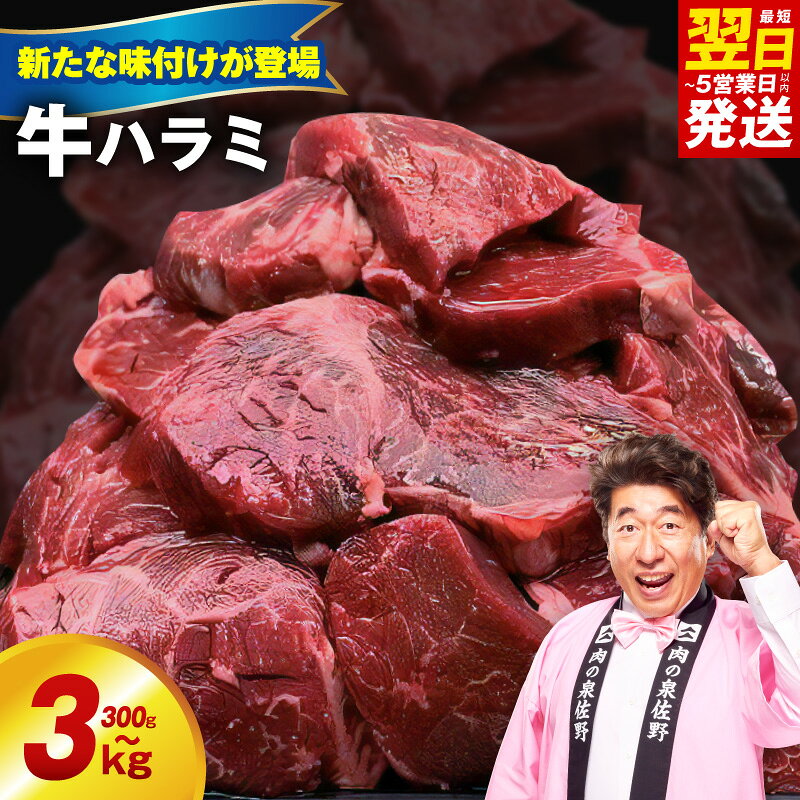 秘伝の赤タレ漬け牛ハラミ肉 大容量1.5kg