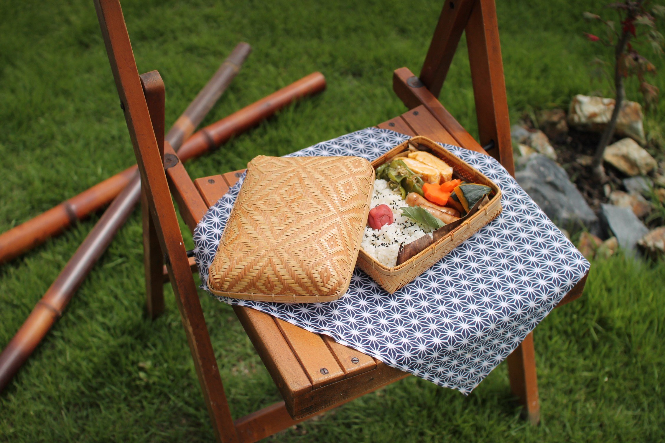 
                  【年12個限定】ユウノ竹工房「お弁当箱」 〈竹 竹細工 お弁当箱 手作り オリジナル 人気 弁当〉n0599改
                