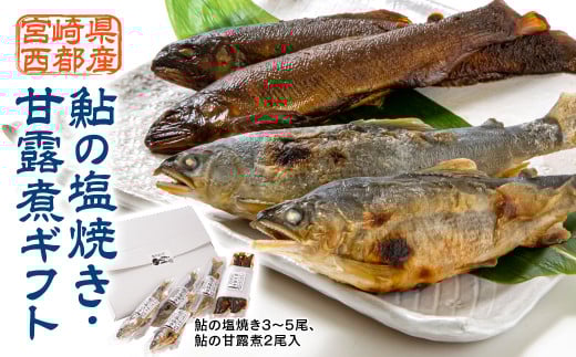 鮎の塩焼き・甘露煮ギフト ＜1.1-36＞川魚★