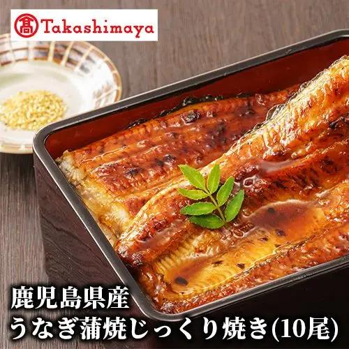 ＜高島屋選定品＞鹿児島県産うなぎ蒲焼じっくり焼き(10尾)(IB001-044/59D1802)