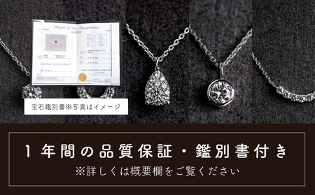 ダイヤモンド ネックレス 0.23ct （RP_MN-126） 鑑別所 保証書 ケース 付 ／ ジュエリー アクセサリー 宝石 ギフト プレゼント 贈り物 記念日 お祝い 誕生日 人気 高級 山梨県 