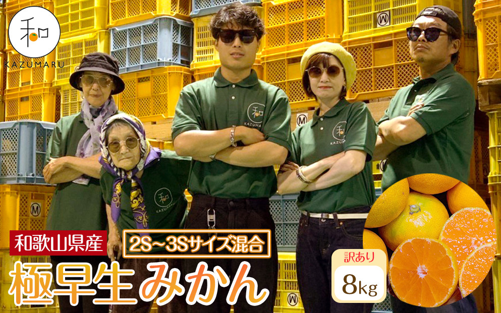 訳あり 森本農園の手選別 極早生小粒みかん 約8kg 和歌山県産 2S・3Sサイズ混合 ［北海道・沖縄・離島配送不可］［2025年10月上旬から順次発送］［RN57］ 303446_DJ90057